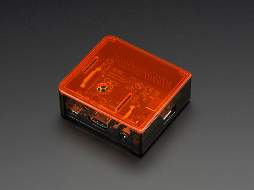 Angled shot of Raspberry Pi Model A+ Case without a lid.