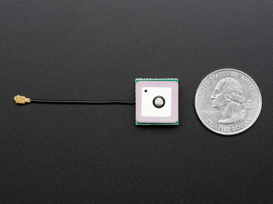 Passive Ceramic GPS Antenna with uFL - 15mm x 15mm