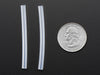 Two pieces of silicone tubing