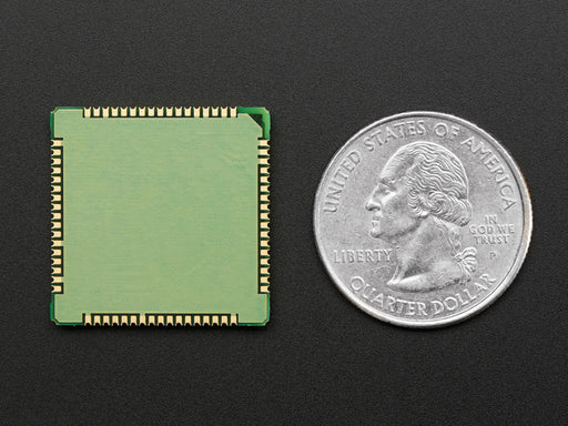 Angled shot of a SIM808 GSM + GPRS + GPS Cellular Module. 