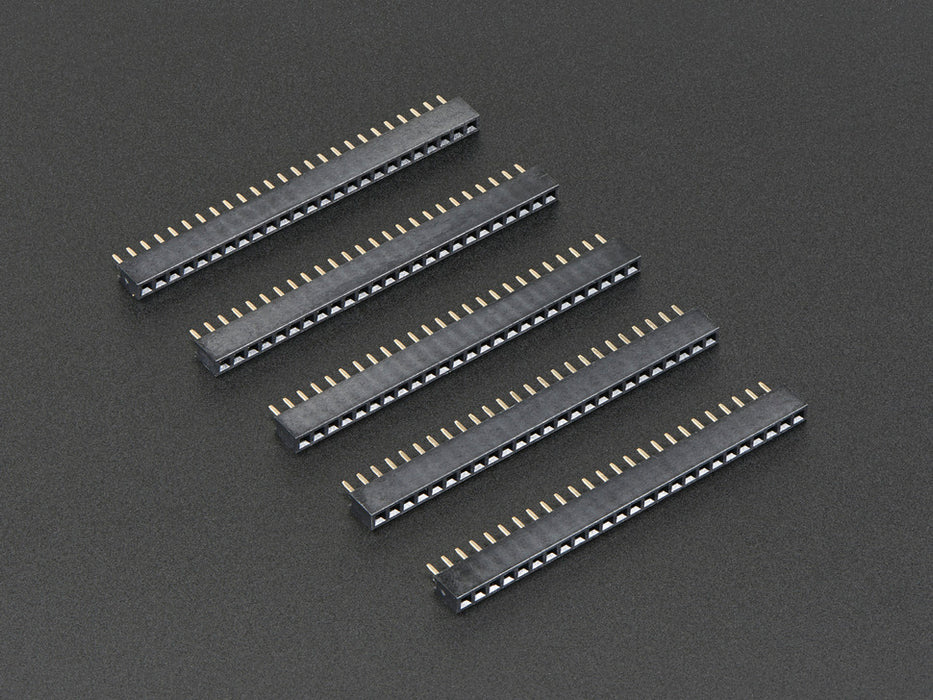 Pack of 5 of 2mm Pitch 25-Pin Female Socket Headers