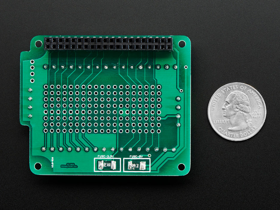 Angled shot of Pi-EzConnect Terminal Block Breakout HAT