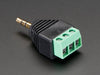 3.5mm (1/8") Stereo Audio Plug Terminal Block