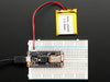 Angled shot of rectangular microcontroller.