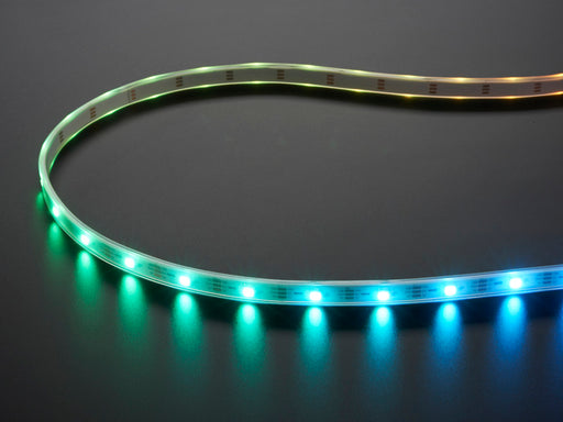 Adafruit NeoPixel Digital RGB LED Strip with different rainbow and white lights moving around