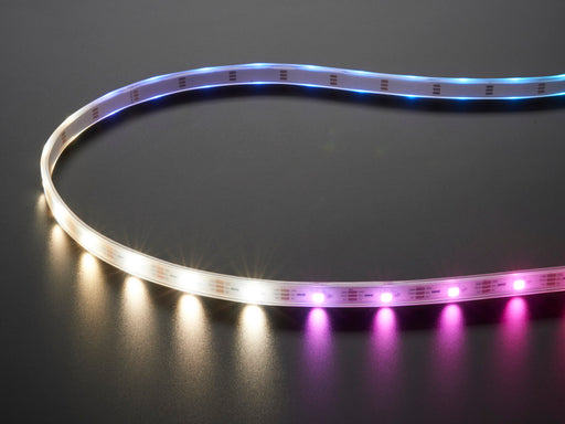 Adafruit NeoPixel Digital RGB LED Strip with different rainbow and white lights moving around