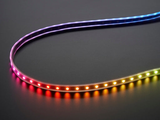 Adafruit NeoPixel Digital RGB LED Strip with different rainbow and white lights moving around