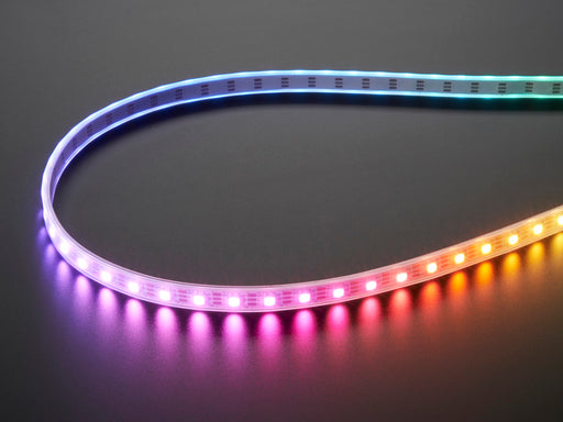 Adafruit NeoPixel Digital RGB LED Strip with different rainbow and white lights moving around