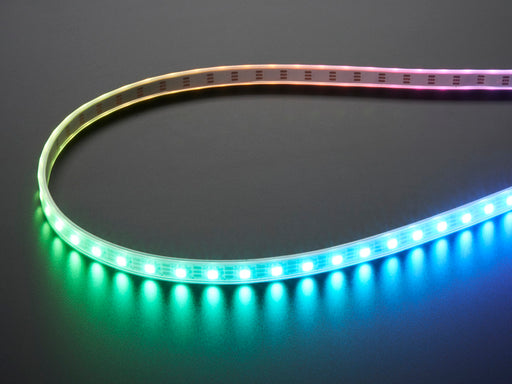 Adafruit NeoPixel Digital RGB LED Strip with different rainbow and white lights moving around