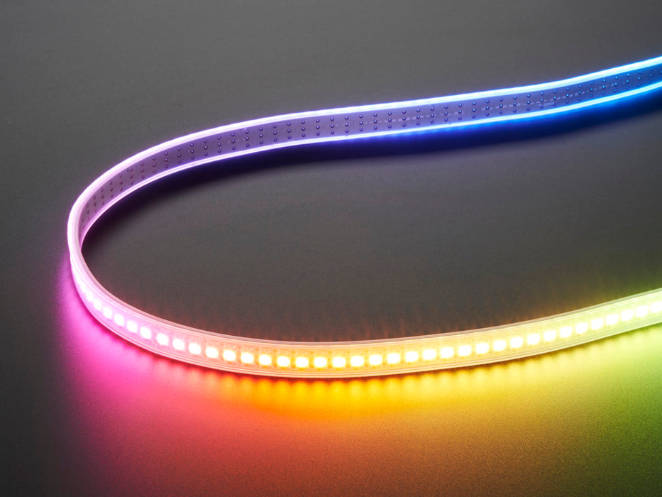 Adafruit NeoPixel Digital RGB LED Strip with different rainbow and white lights moving around