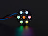 NeoPixel Jewel - 7 x 5050 RGB LED wired to Trinket, lit up rainbow and white