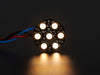 NeoPixel Jewel - 7 x 5050 RGB LED wired to Trinket, lit up rainbow and white