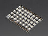 Adafruit NeoPixel Shield for Arduino - 40 RGB LED Pixel Matrix lit up rainbow and warm white.