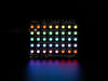 Adafruit NeoPixel Shield for Arduino - 40 RGB LED Pixel Matrix lit up rainbow and white