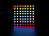 Adafruit NeoPixel NeoMatrix 8x8 - 64 RGBW LED Pixel Matrix lit up rainbow and white