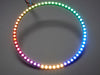 NeoPixel Ring with 60 x 5050 RGBW LEDs lighting up rainbow and white