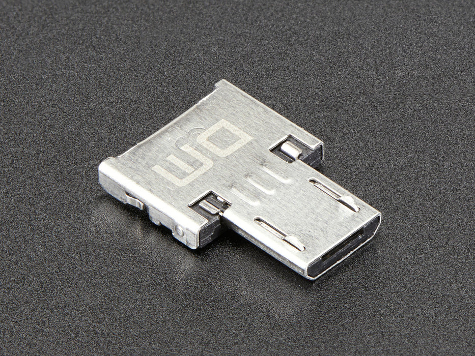 Slim metal OTG Adapter: USB Micro B to USB Type A