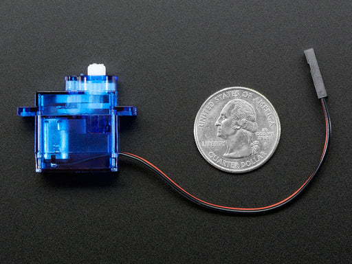 DC Motor in Micro Servo Body and 0.1" power cable