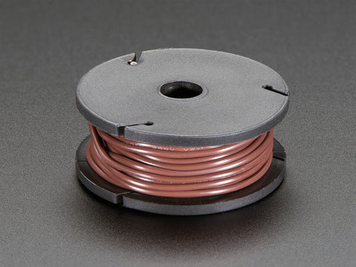 Small spool of brown wire