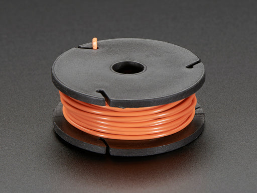 Small spool of orange wire