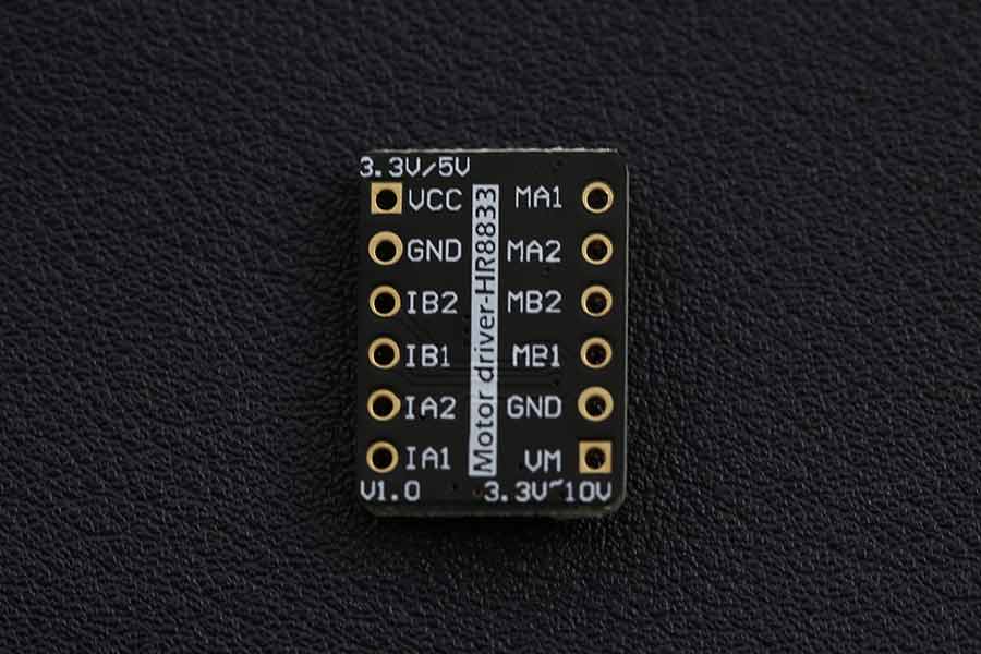 Fermion: HR8833 Thumbnail Sized DC Motor Driver 2x1.5A (Breakout)