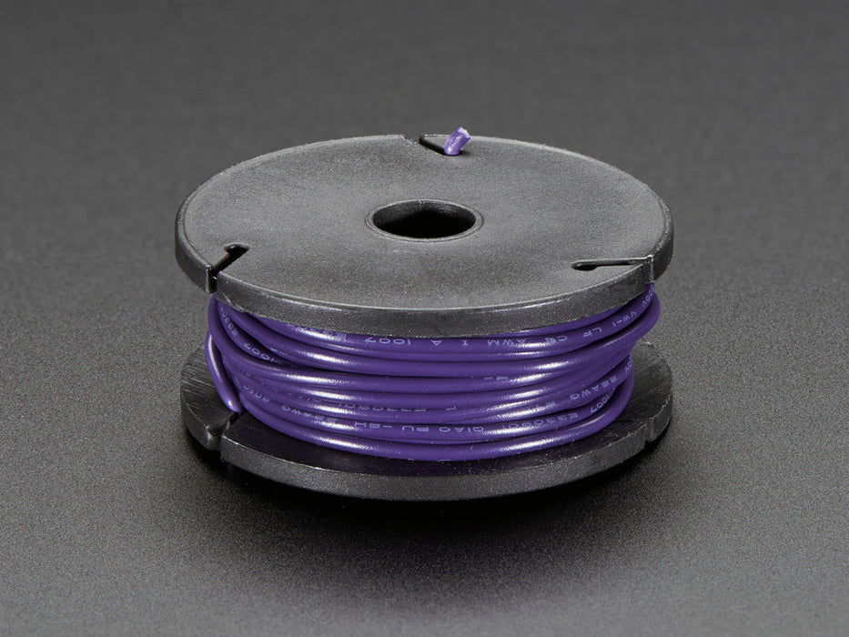 Small spool of violet wire