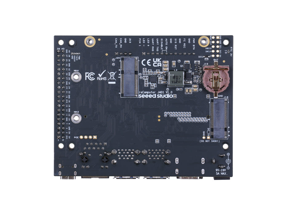 reComputer J401 Carrier Board - Jetson Orin NX/Orin Nano supported, 4x USB, 1x GbE, M.2 Key M, M.2 Key E, 2 x CSI, HDMI 2.1