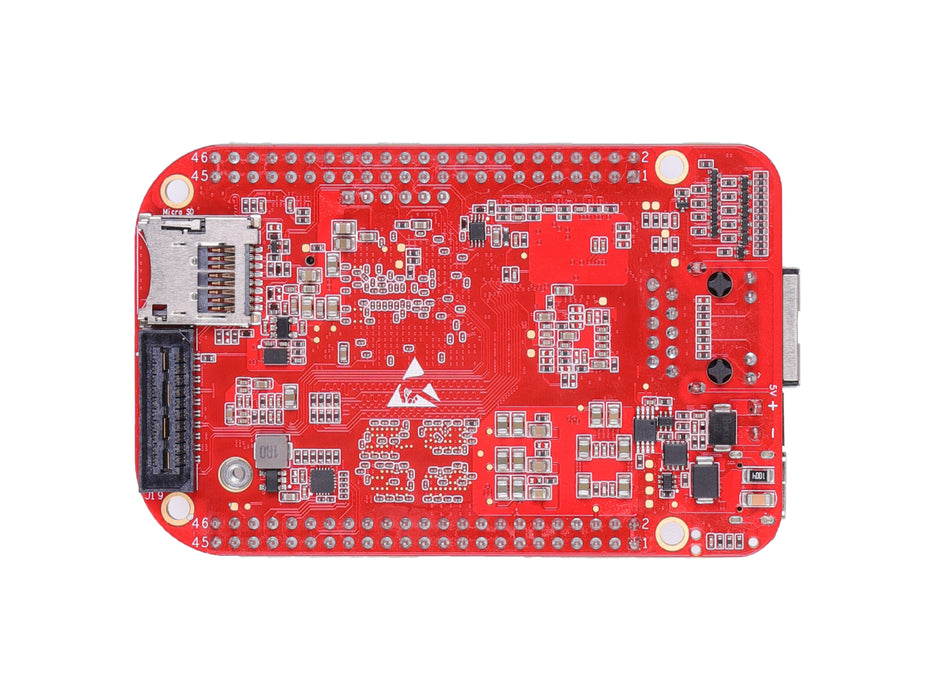 BeagleV - Fire - RISC-V, FPGA fabric, 2GB 16GB, 1x Gigabit Ethernet, 1x M.2 Key E, 1x CSI, 1x microSD card slot, 2* 46 pins BeagleBone Header, 12x user LEDs