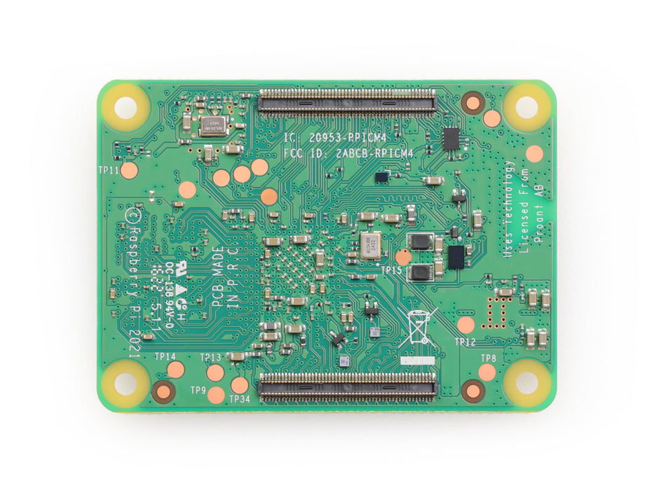 Raspberry Pi Compute Module CM4104000 - 4GB RAM, 2.4/5.0GHz Wi-Fi & Bluetooth 5.0 (CM4104000)