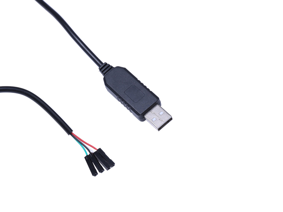 USB to TTL Serial Cable - 1 meter, USB-A with CH340, four female dupont wire