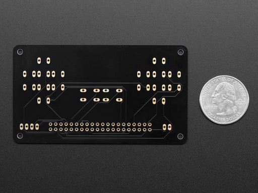 Angled shot of PiGRRL 2.0 Custom Gamepad PCB