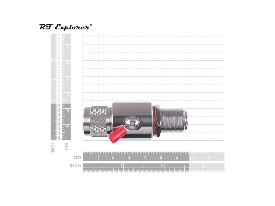 RF Explorer RFEA-1 External Lightning Arrestor; 3GHz; N Male/Female Connector