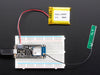 Angled shot of rectangular microcontroller.