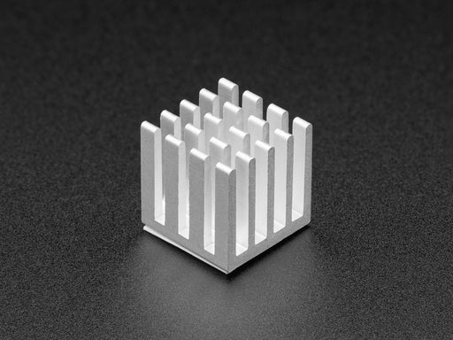 Square aluminum heat sink with 20 fins