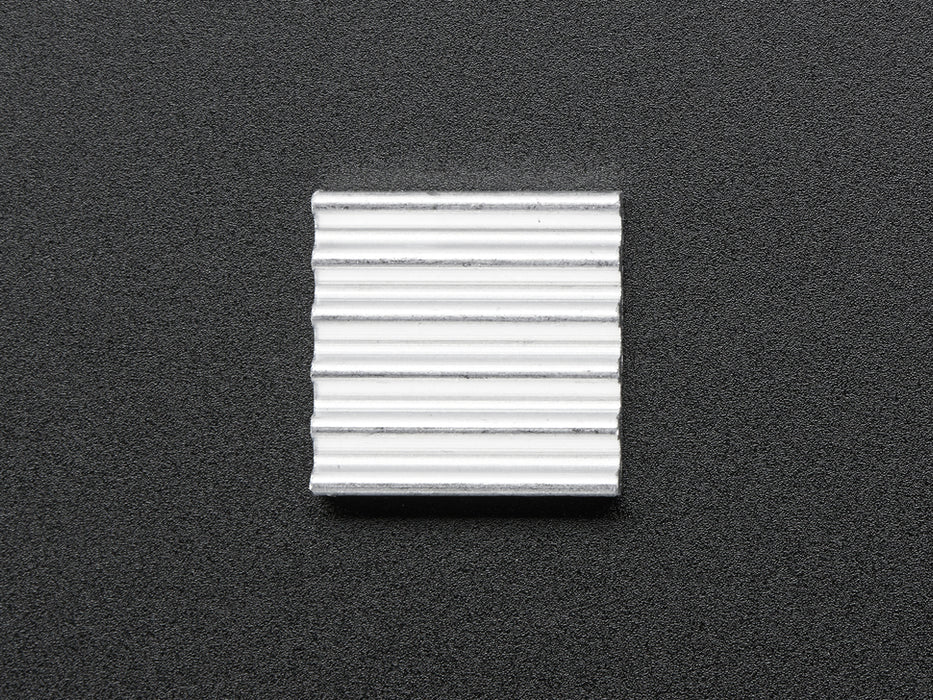 Square aluminum heat sink with 6 fins