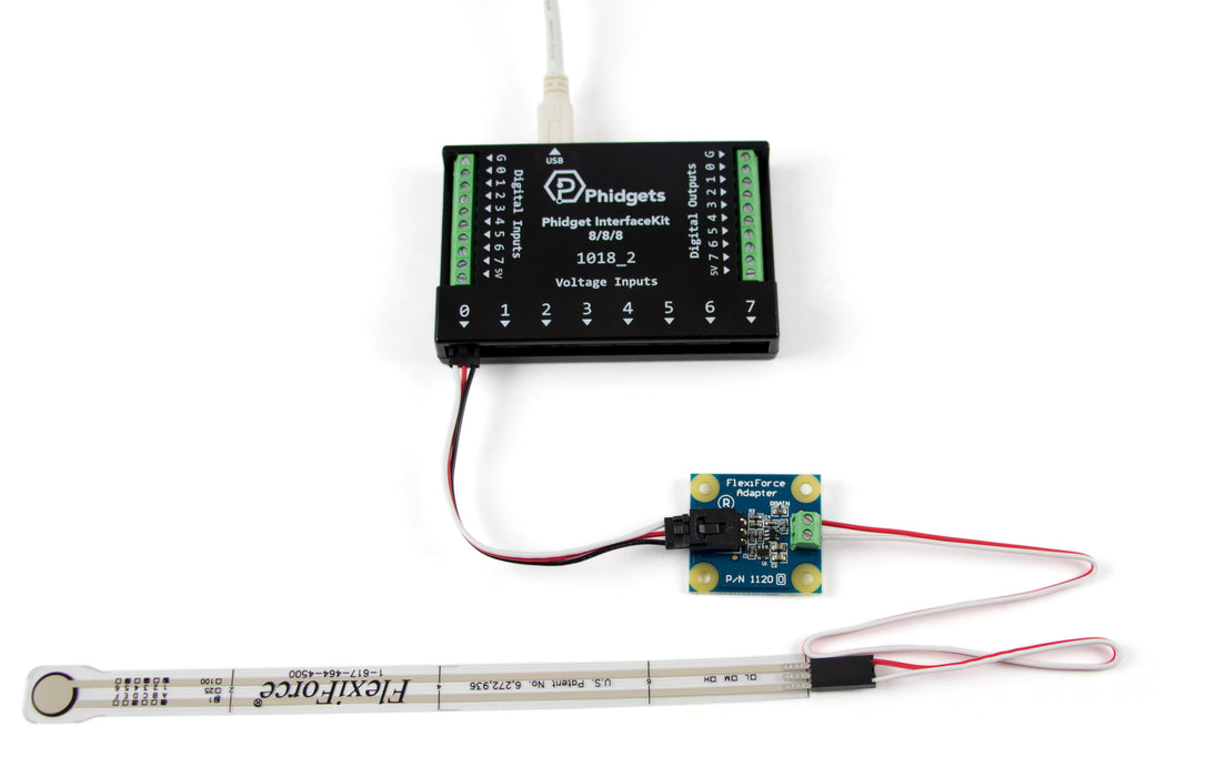 8″ FlexiForce 0-25lb. Resistive Force Sensor