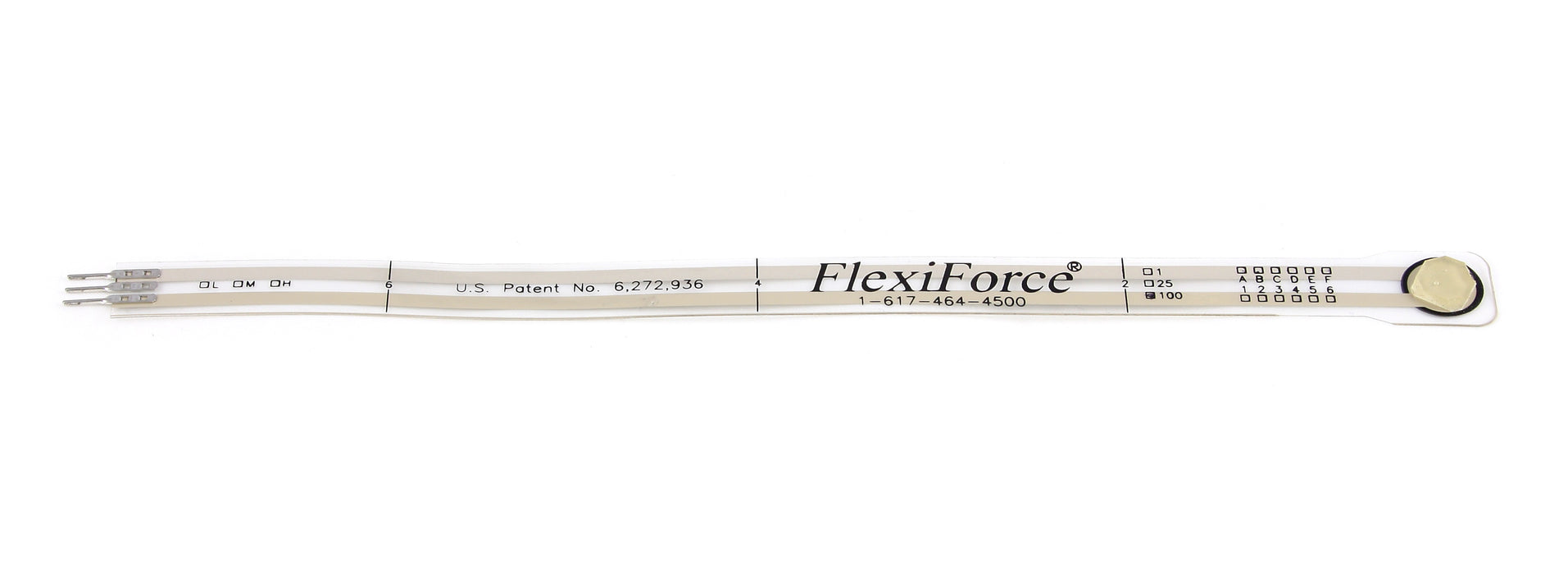 8″ FlexiForce 0-100lb. Resistive Force Sensor