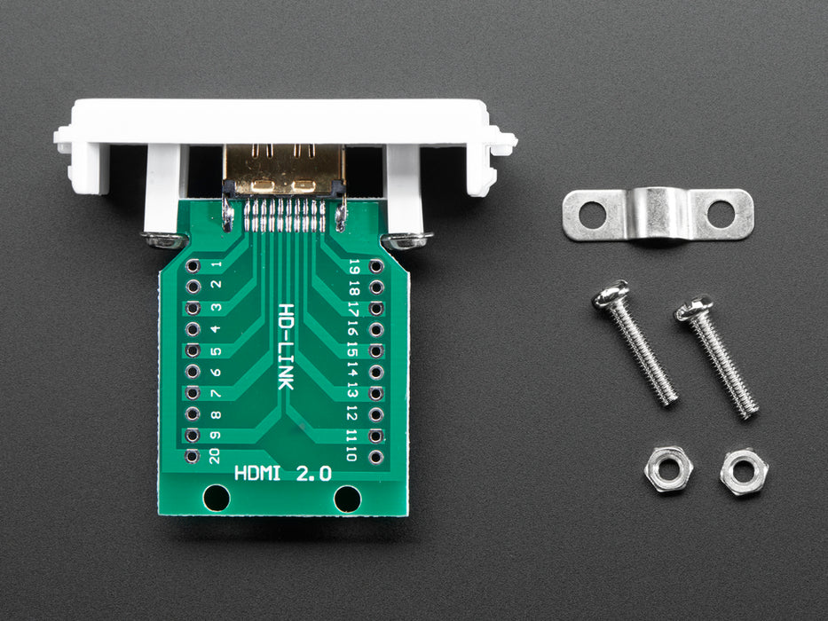 Panel Mount HDMI Socket Breakout front showing socket