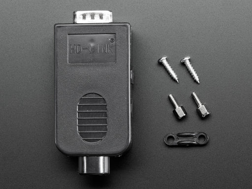 Top view of opened up DE-15 (DB-15) Male Plug to Terminal Block Breakout.