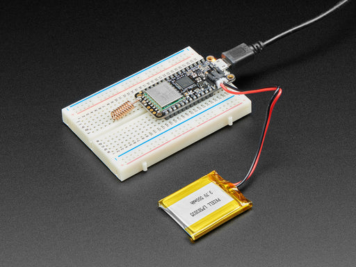 Angel shot Adafruit Feather M0 with RFM95 LoRa Radio - 900MHz