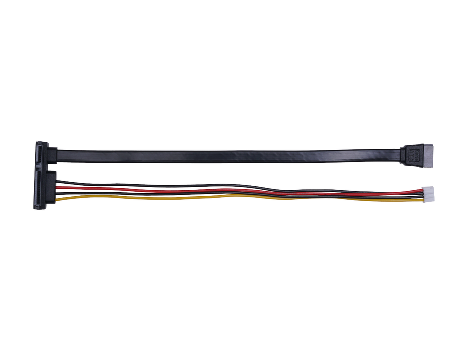 4-Pin Power & SATA Data to SATA 22Pin(7+15Pin) Cable for ODYSSEY - X86J4105 – 26AWG/ 200mm line length