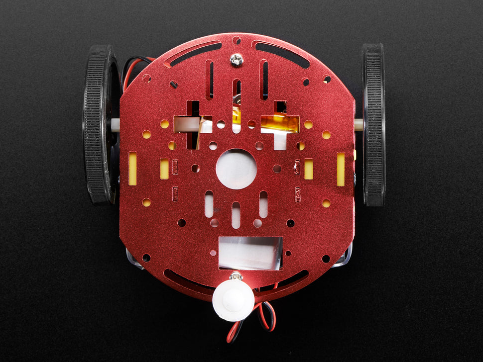 Mini Round Robot Chassis Kit - 2WD with DC Motors — Robot Italy