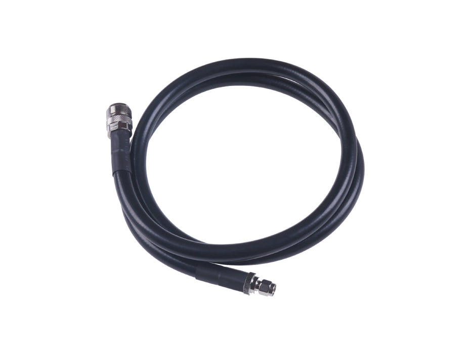 RF Cable; N Female to RP-SMA Male-CFD400-Black-1m For SenseCAP M1 Indoor Gateway and Fiberglass Antenna