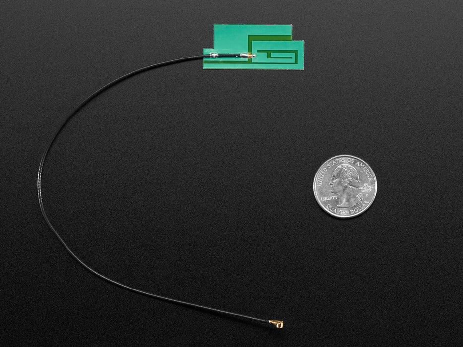 Slim Sticker-type Cellular Quad-Band Antenna