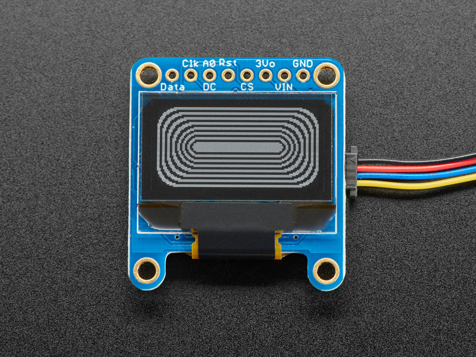 Monochrome 0.96" OLED module with Adafruit logo