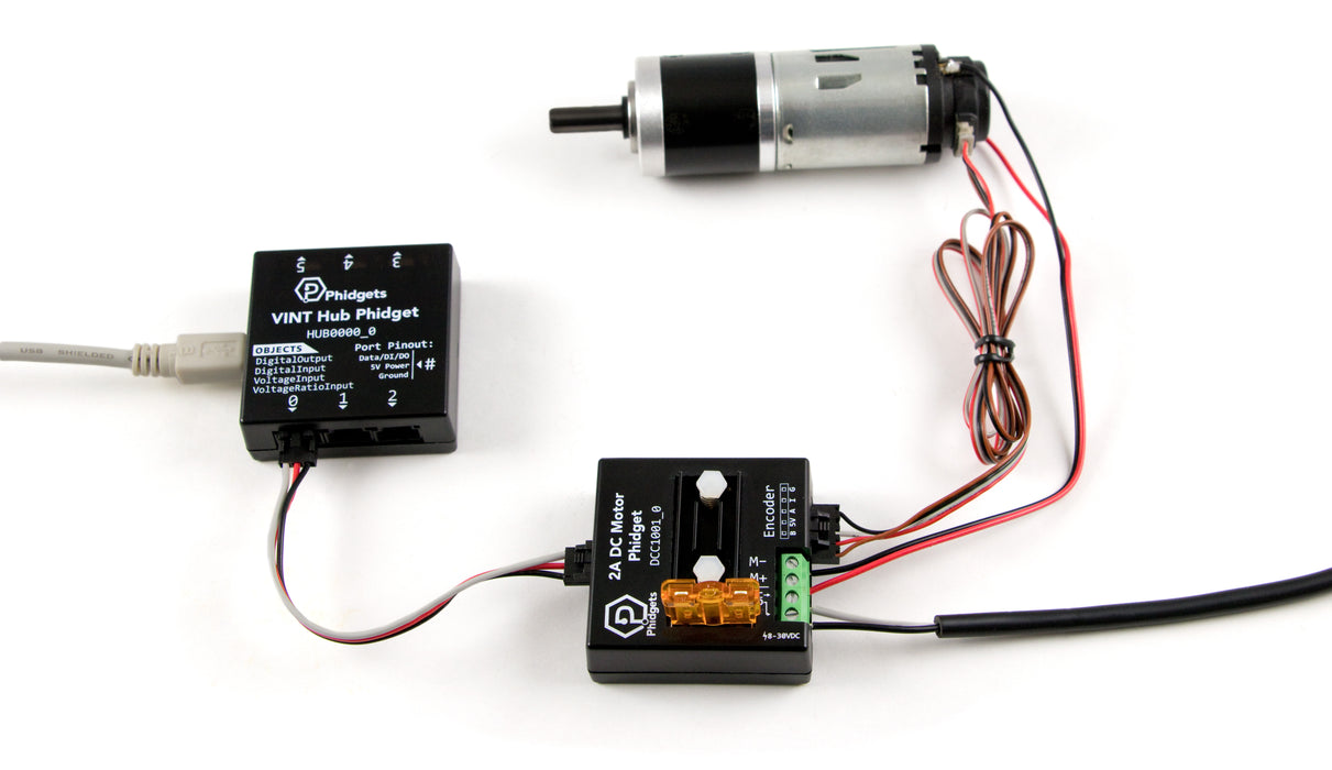 12V/0.2Kg-cm/1080RPM 3.7:1 DC Gear Motor w/ Encoder