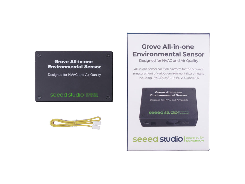 Grove - SEN54 All-in-one environmental sensor - VOC, RH, Temp, PM1.0/2.5/4/10 with proprietary algorithms, HVAC, Air Purifier