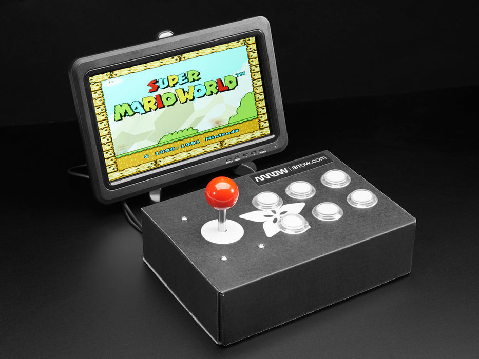 An assembled Raspberry Pi Arcade Cabinet Pack. 