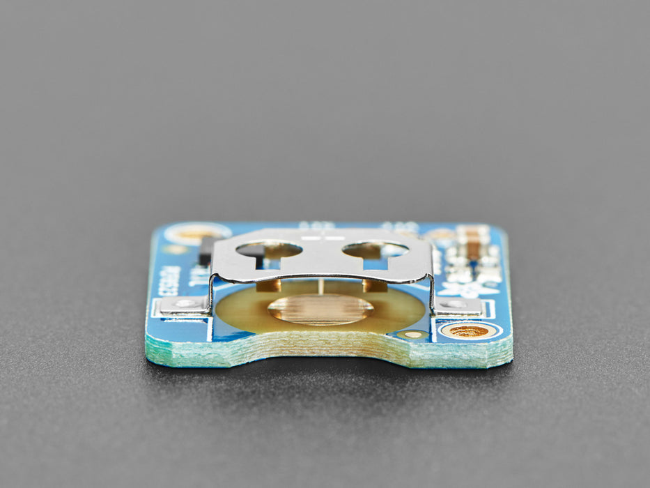 Angled shot of RTC breakout board.