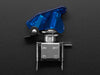 Illuminated Toggle Switch with blue Cover, LED lit